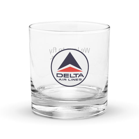 Delta Airlines Glass Tumbler