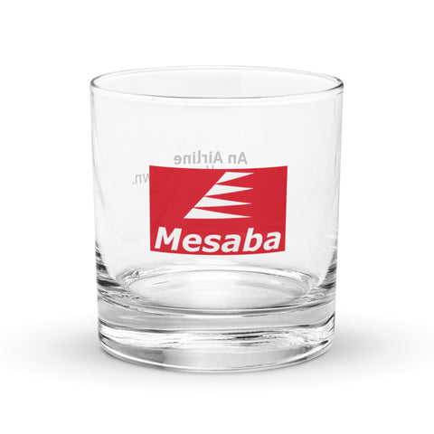 Mesaba Airlines glass tumbler