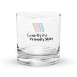 United Airlines Cocktail Glass